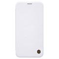 Étui à Rabat iPhone XS Max avec Porte-Cartes Nillkin Qin - Blanc