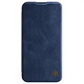 Étui à Rabat iPhone 13 Pro Série Nillkin Qin Pro - Bleu