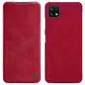 Étui à Rabat Samsung Galaxy A22 5G, Galaxy F42 5G Nillkin Qin - Rouge