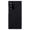Étui à Rabat Samsung Galaxy Note20 Ultra - Série Nillkin Qin - Noir
