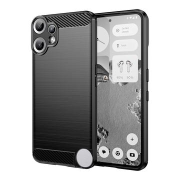 Coque Nothing CMF Phone 2 Pro en TPU Brossé - Fibre de Carbone