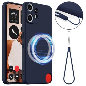 Coque Nothing CMF Phone 2 Pro en Silicone Liquide - Compatible MagSafe - Bleu Foncé