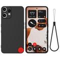 Coque Nothing CMF Phone 2 Pro en silicone liquide avec dragonne - Noire