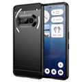Coque Nothing Phone (3a) en TPU Brossé - Fibre de Carbone