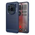 Coque Nothing Phone (3a) Pro en TPU Brossé - Fibre de Carbone