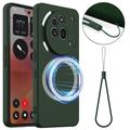 Coque Nothing Phone (3a) Pro en Silicone Liquide - Compatible MagSafe - Vert Foncé