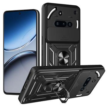 Coque Hybride Nothing Phone (3a) à Anneau Rotatif avec Protection pour Appareil Photo