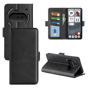 Etui portefeuille Nothing Phone (3a) avec fermeture magnétique - Texture Veau