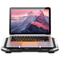 Support de Bureau et Coussin de Refroidissement pour Ordinateur Portable Nuoxi Q8 RGB - Noir