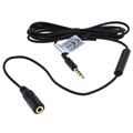 Câble d\'Extension Audio 3.5mm avec Microphone OTB - 125cm - Noir