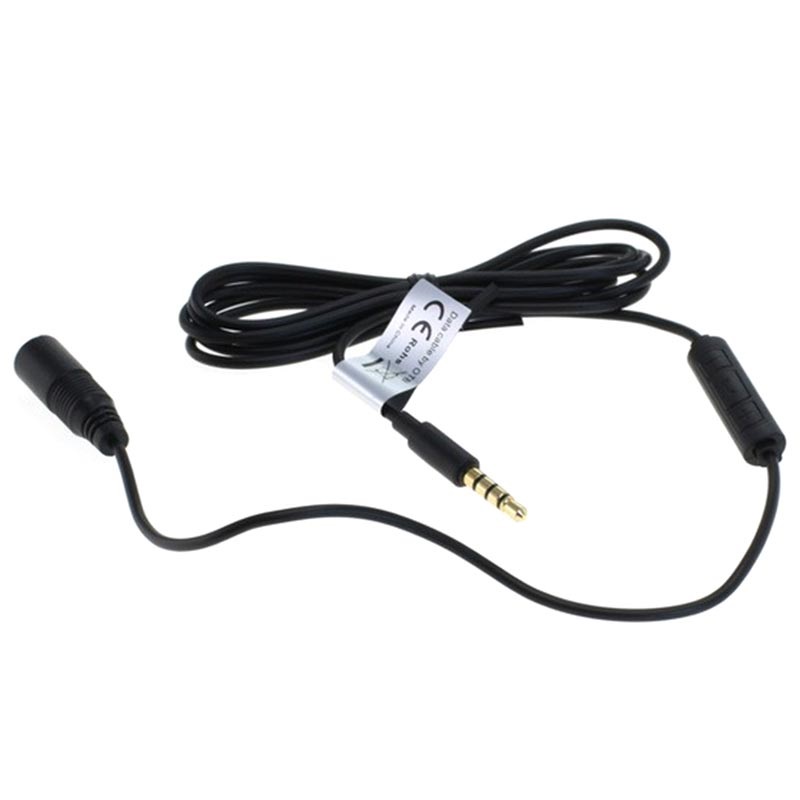 Câble d'Extension Audio 3.5mm avec Microphone OTB 125cm Noir