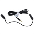 Câble d\'Extension Audio 3.5mm avec Microphone OTB - 125cm - Noir