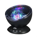 Projecteur Ocean Wave avec Veilleuse LED Colorée