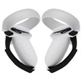 Housses de Poignée Anti-Sueur avec Sangle pour Oculus Quest 2 - Blanches