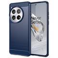 Coque OnePlus 12 en TPU Brossé - Fibre de Carbone