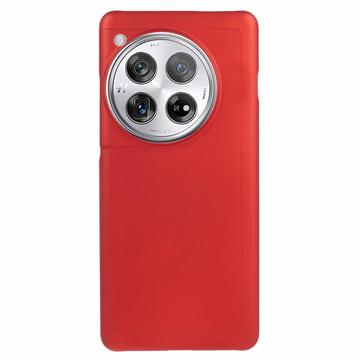 Coque OnePlus 12 en Plastique Caoutchouté - Rouge