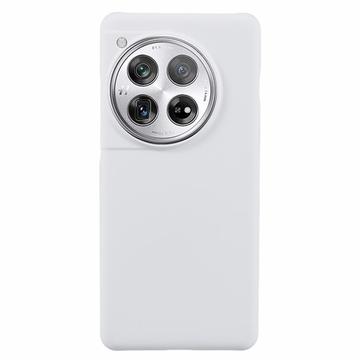 Coque OnePlus 12 en Plastique Caoutchouté - Blanche