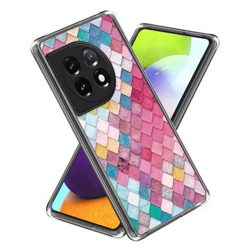 Coque OnePlus 12R/Ace 3 en TPU Stylish Ultra Fin - Losange Arc-en-Ciel