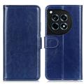 Étui Portefeuille OnePlus 12R/Ace 3 avec Fermeture Magnétique - Bleu