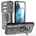 Coque Hybride OnePlus 13 à Anneau Rotatif avec Protection pour Appareil Photo - Noire