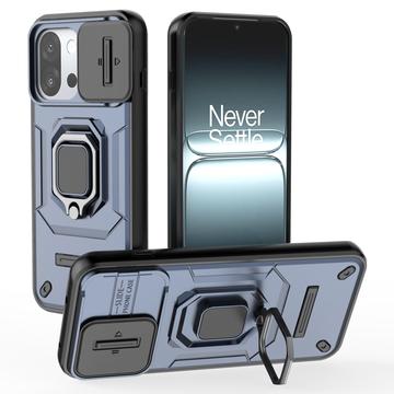 Coque Hybride OnePlus 13T à Anneau Rotatif avec Protection pour Appareil Photo - Bleue