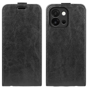 Étui à Rabat Vertical OnePlus 13T avec Porte-Cartes - Noir