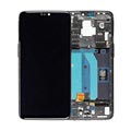Coque Avant et Ecran LCD pour OnePlus 6 - Miroir Noir
