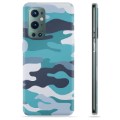 Coque OnePlus 9 Pro en TPU - Camouflage Bleu