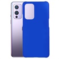 Coque OnePlus 9 en Plastique Caoutchouté - Bleu