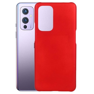 Coque OnePlus 9 en Plastique Caoutchouté - Rouge