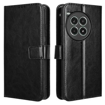 Étui Portefeuille OnePlus Ace 3 Pro avec Fermeture Magnétique - Noir