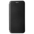 Étui à Rabat OnePlus Nord 2 5G - Fibre de Carbone - Noir