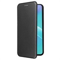Étui à Rabat OnePlus Nord 2T - Fibre de Carbone - Noir