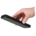Étui à Rabat OnePlus Nord 2T - Fibre de Carbone - Noir