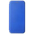 Étui à Rabat OnePlus Nord 2T - Fibre de Carbone - Bleue
