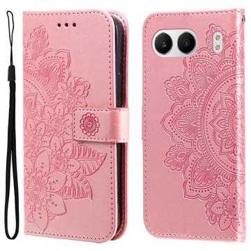 Étui Portefeuille OnePlus Nord 4 Mandala Série - Rose Doré