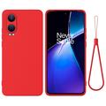 Coque OnePlus Nord CE4 Lite/Oppo K12x en Silicone Liquide - Rouge