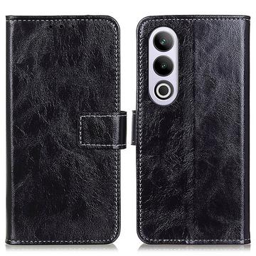 Étui Portefeuille OnePlus Nord CE4/Oppo K12 avec Fermeture Magnétique - Noir