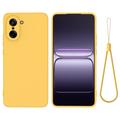 Coque OnePlus Nord CE5 en silicone liquide avec dragonne