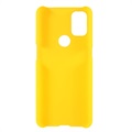Coque OnePlus Nord N10 5G en Plastique Caoutchouté - Jaune