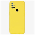 Coque OnePlus Nord N10 5G en Plastique Caoutchouté - Jaune