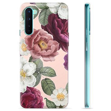 Coque OnePlus Nord en TPU - Fleurs Romantiques