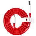 Câble USB Type-C OnePlus Warp Charge 5461100011 - 1m - Rouge / Blanc
