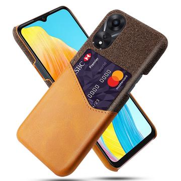 Coque Oppo A18/A38 avec Porte-Cartes KSQ - Orange