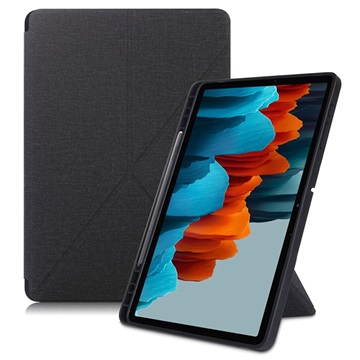 Étui à Rabat Samsung Galaxy Tab S7+/S8+ - Origami Stand - Noir