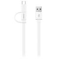 Câble 2-en-1 USB Type-C / MicroUSB Huawei AP55S - 1.5m - Blanc