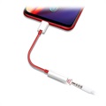 Câble Adaptateur USB-C / 3.5mm OnePlus - Bulk - Rouge / Blanc