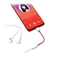 Câble Adaptateur USB-C / 3.5mm OnePlus - Bulk - Rouge / Blanc