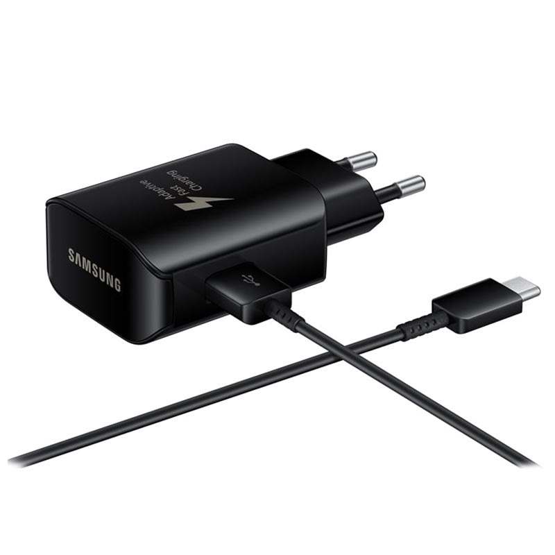 samsung chargeur rapide secteur usb type c noir