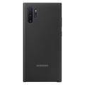 Coque en Silicone Samsung Galaxy Note10+ EF-PN975TBEGWW (Emballage ouvert - Excellent) - Noire